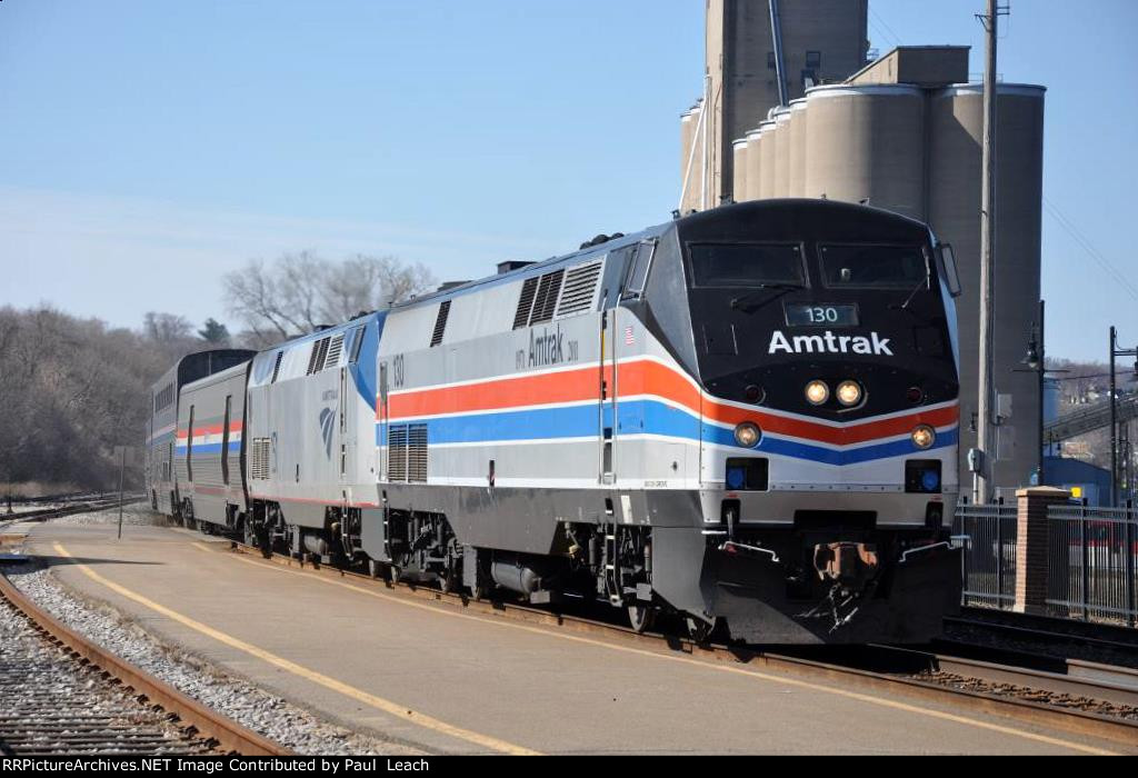 "Empire Service" comes east into the station